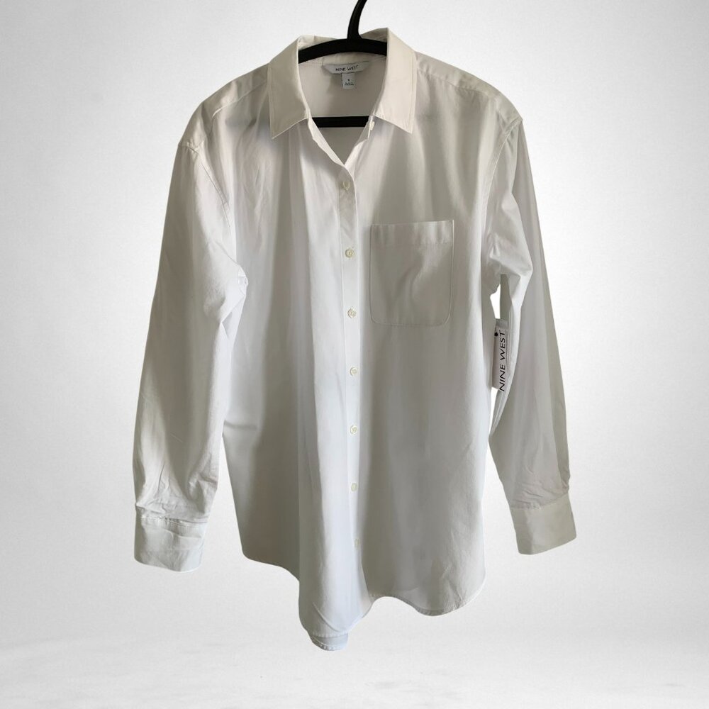 Nine West White Shirt, Size S